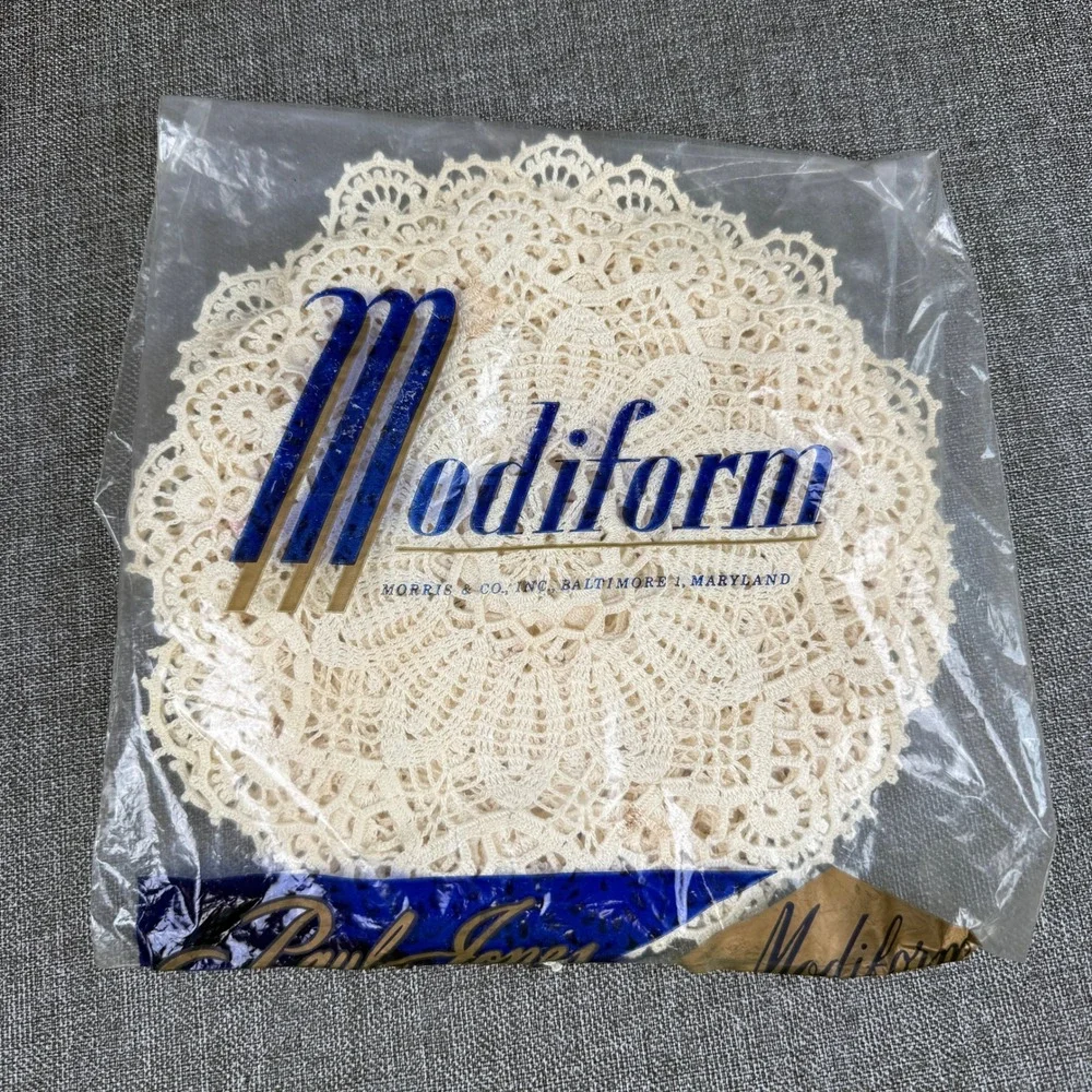 Vintage Handmade Crochet Lace Doilies Set of 7 Off White Round Floral 7in